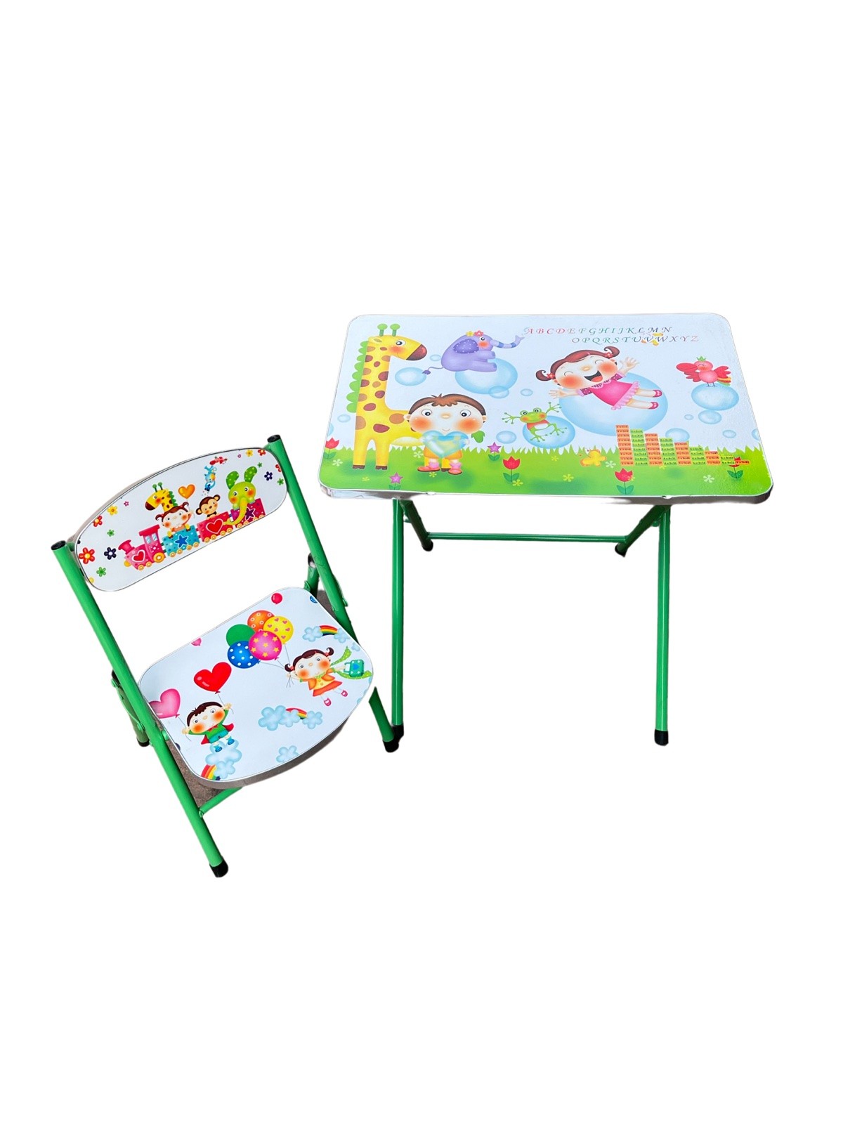 Детска масичка със столче Жирафче, сгъваема