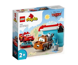 LEGO DUPLO Забавления на автомивката със Светкавицата Маккуин и Матю Disney 10996
