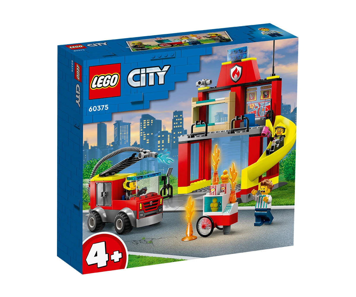 LEGO Пожарна команда и пожарникарски камион City Fire 60375 -