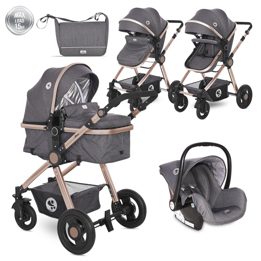 КОЛИЧКА ALEXA LUXE BLACK 3в1 SET