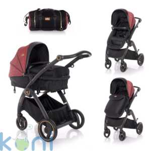 Комбинирана Количка ADRIA BLACK&RED