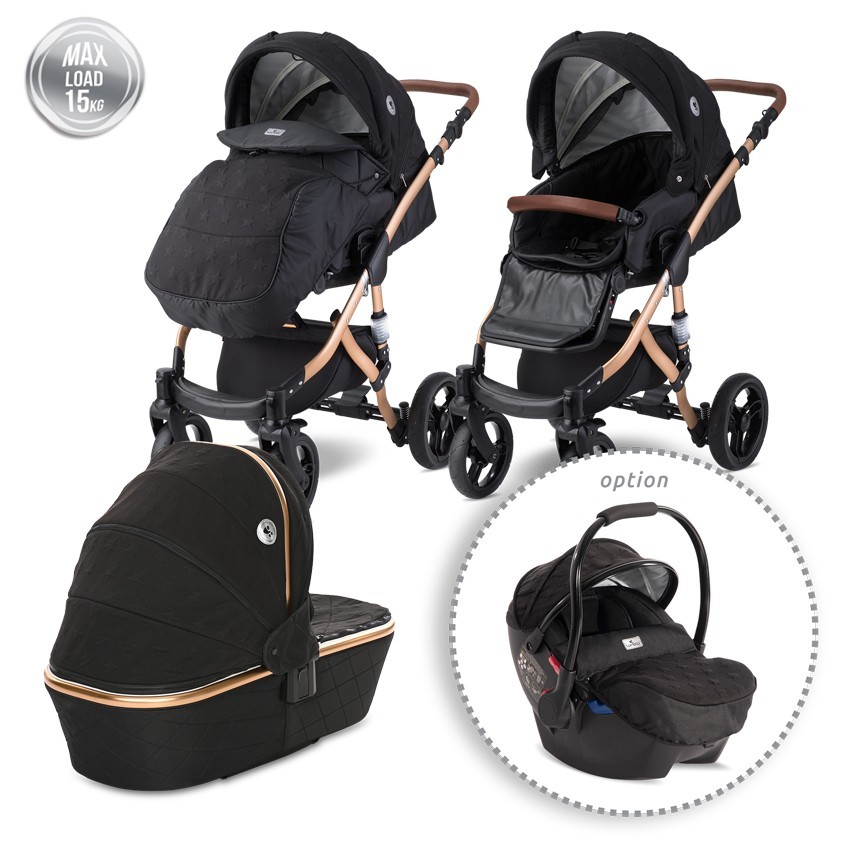 КОЛИЧКА RIMINI BLACK STARS PREMIUM