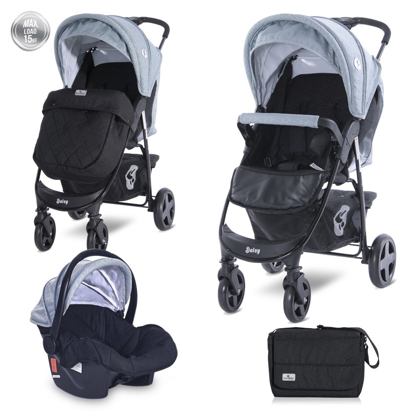 Kомбинирана Количка Daisy синя BASIC SET