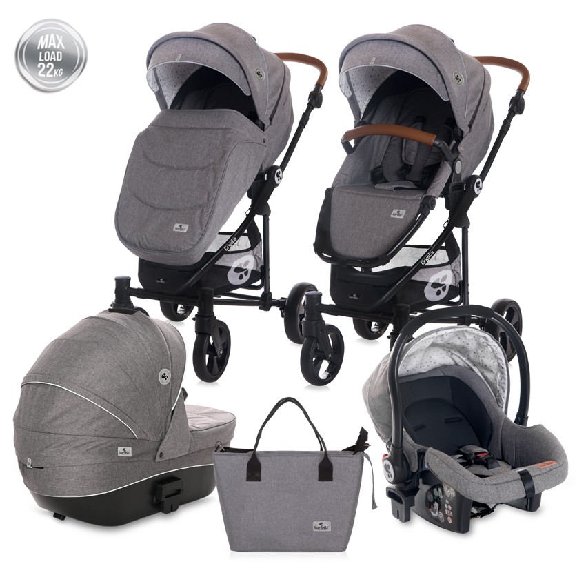 КОЛИЧКА CRYSTA 3в1 COOL GREY + чанта