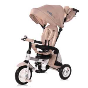 Триколка Moovo бежова LUXE с въздушни гуми