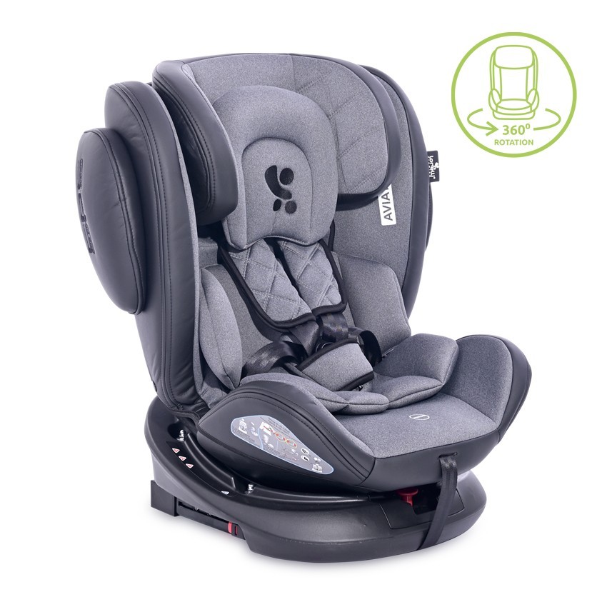 Сиво Столче за кола AVIATOR ISOFIX 0-36
