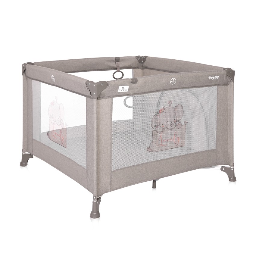 Детска кошара тъмнобежова Happy Game Zone