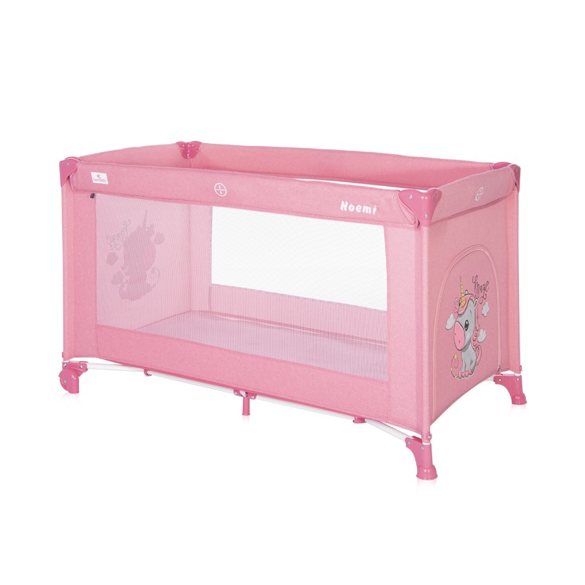 Детска кошара тъмнорозова Noemi на 1 ниво