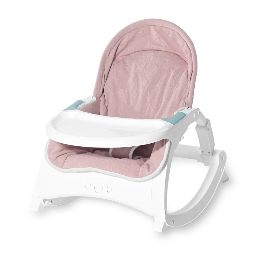 Шезлонг ALEX розови звезди с табла