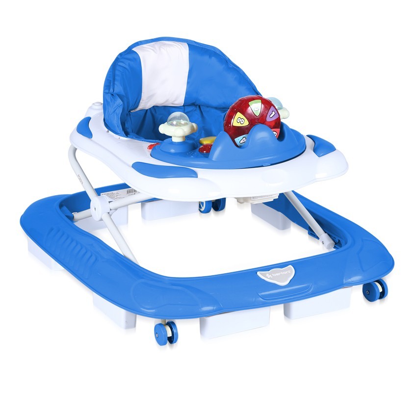 Бебешка проходилка училище синя с евробаза