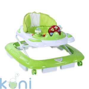 Бебешка проходилка училище зелена с евробаза