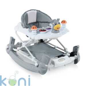 Бебешка проходилка-люлка Бамби сива