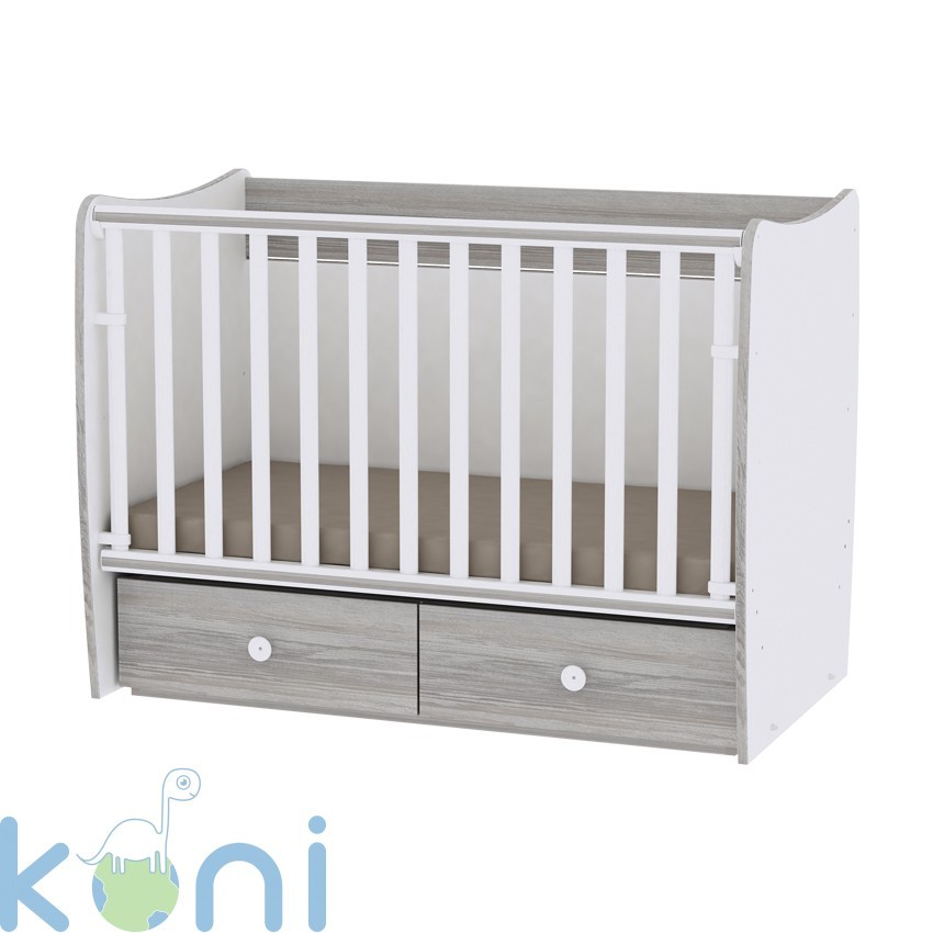 Легло Matrix Бяло и арт New 60/120