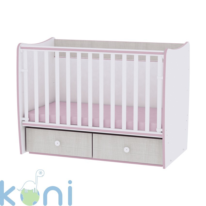 Легло Matrix Бяло и розово New 60/120