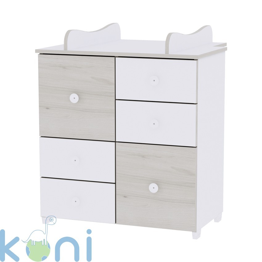Шкаф Бяло и Светъл Дъб NEW за Детски и бебешки дрехи
