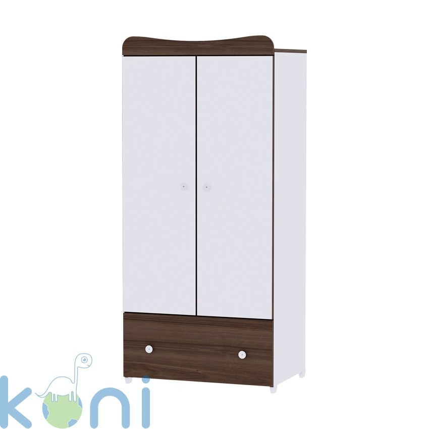 Детски Гардероб Бяло и Орех EXCLUSIVE
