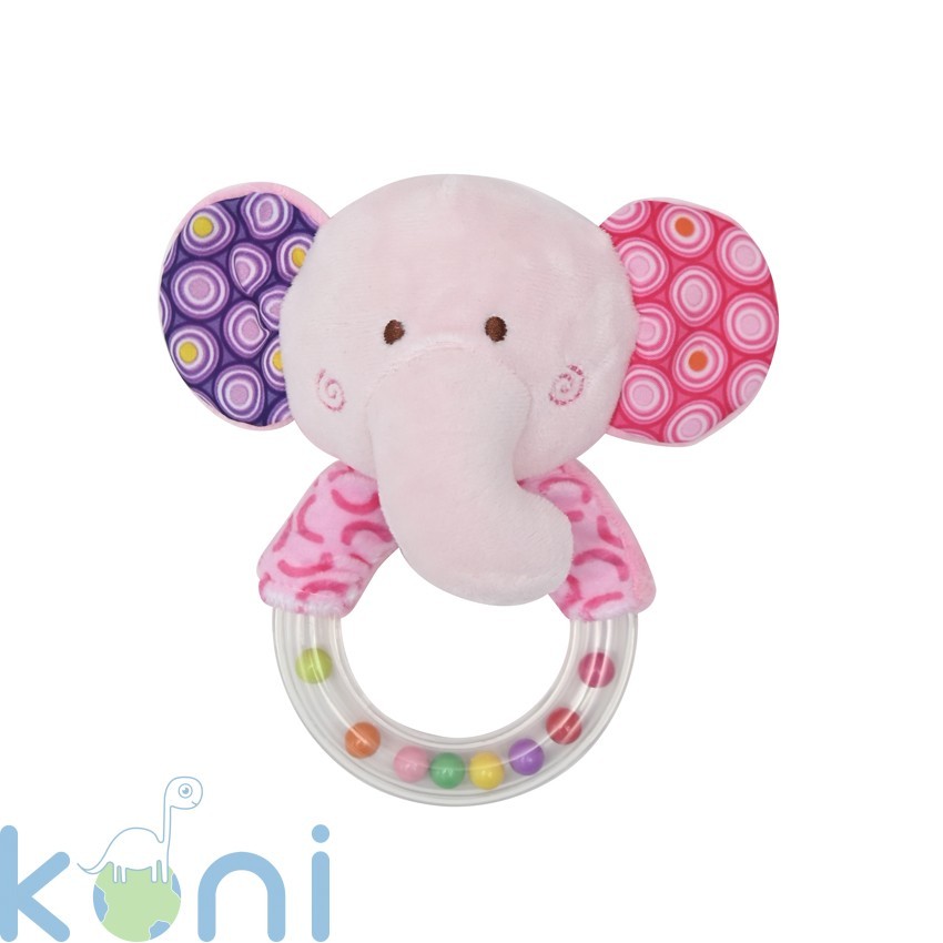 ДРЪНКАЛКА КРЪГ LORELLI TOYS СЛОНЧЕ РОЗОВО