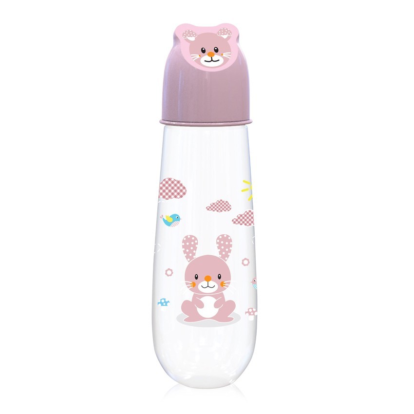 ШИШЕ 250МЛ ANIMALS BLUSH PINK С РЕЛЕФНА КАПАЧКА