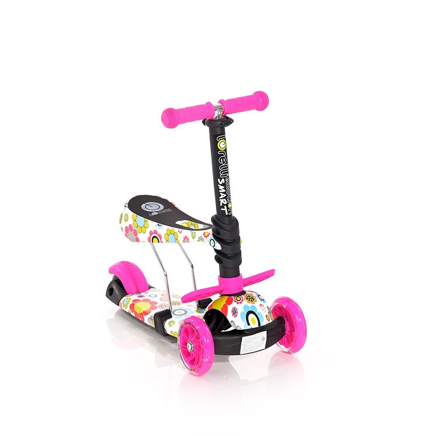 Тротинетка SMART PINK FLOWERS