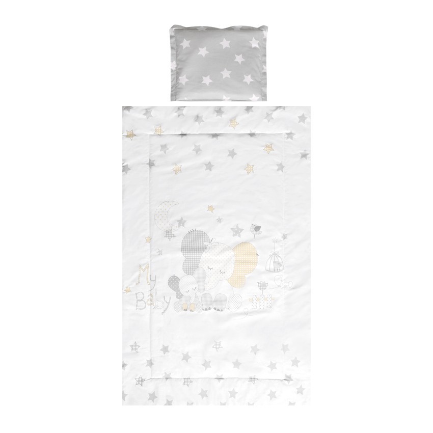 СЕТ COSY СИВО СЛОНЧЕ ЗВЕЗДИ 3 ЧАСТИ РАНФОРС
