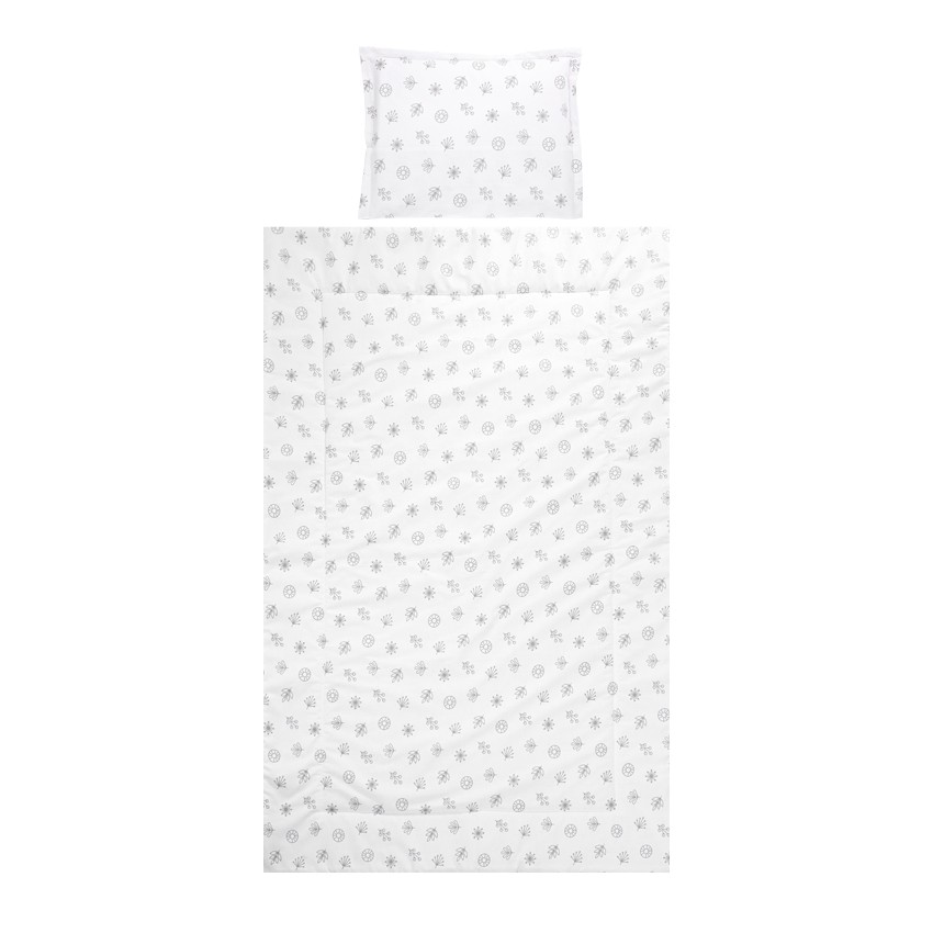 СЕТ COSY АБСТРАКТНИ ЛИСТА СИВО 3 ЧАСТИ РАНФОРС