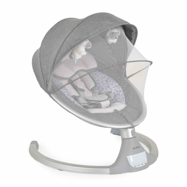 Бебешка Електрическа люлка iSwing Силвър