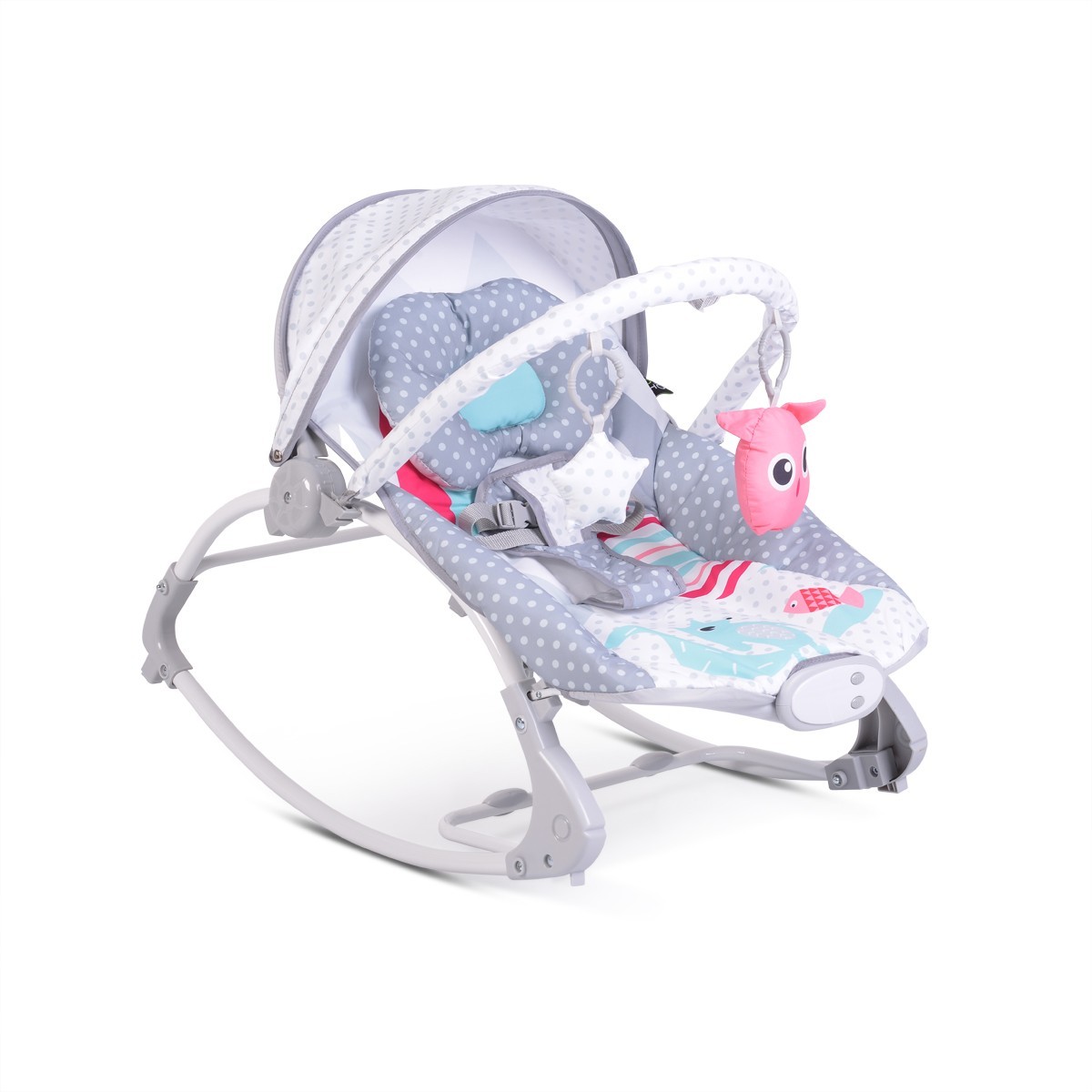 Детски шезлонг LOVELY FOREST сив