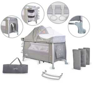 Детска кошара ISLEEP сива