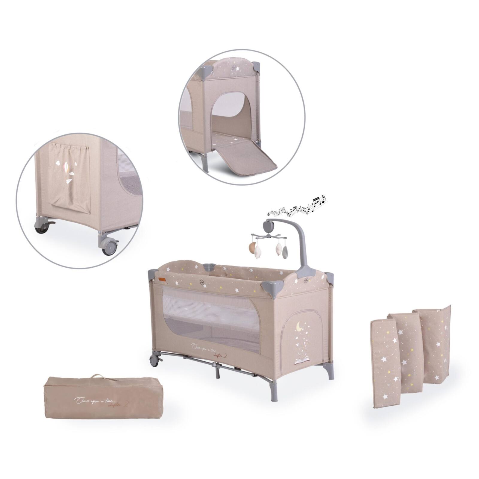 Бебешка кошара бежова Once upon a time 2