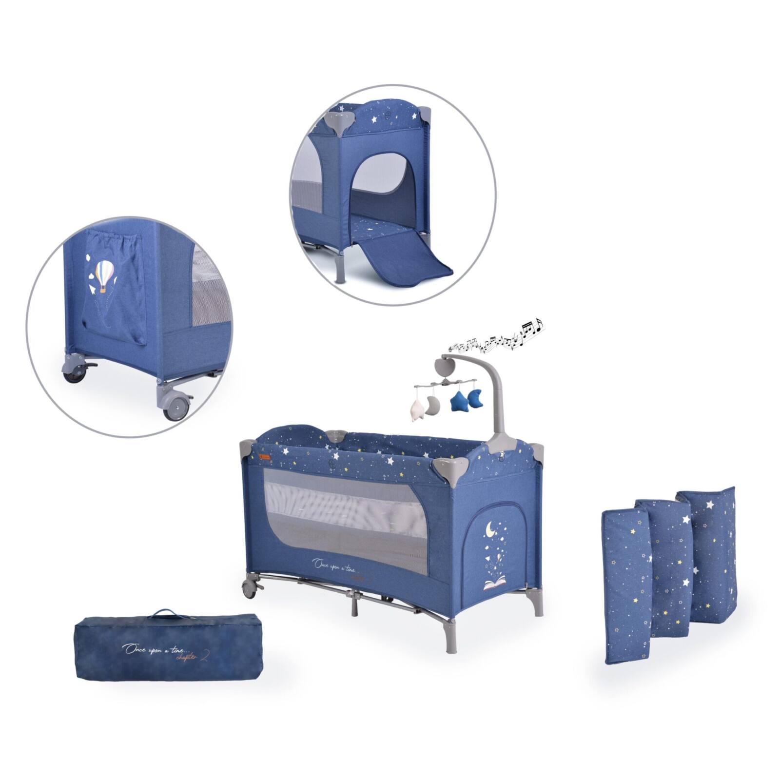 Бебешка кошара синя Once upon a time 2