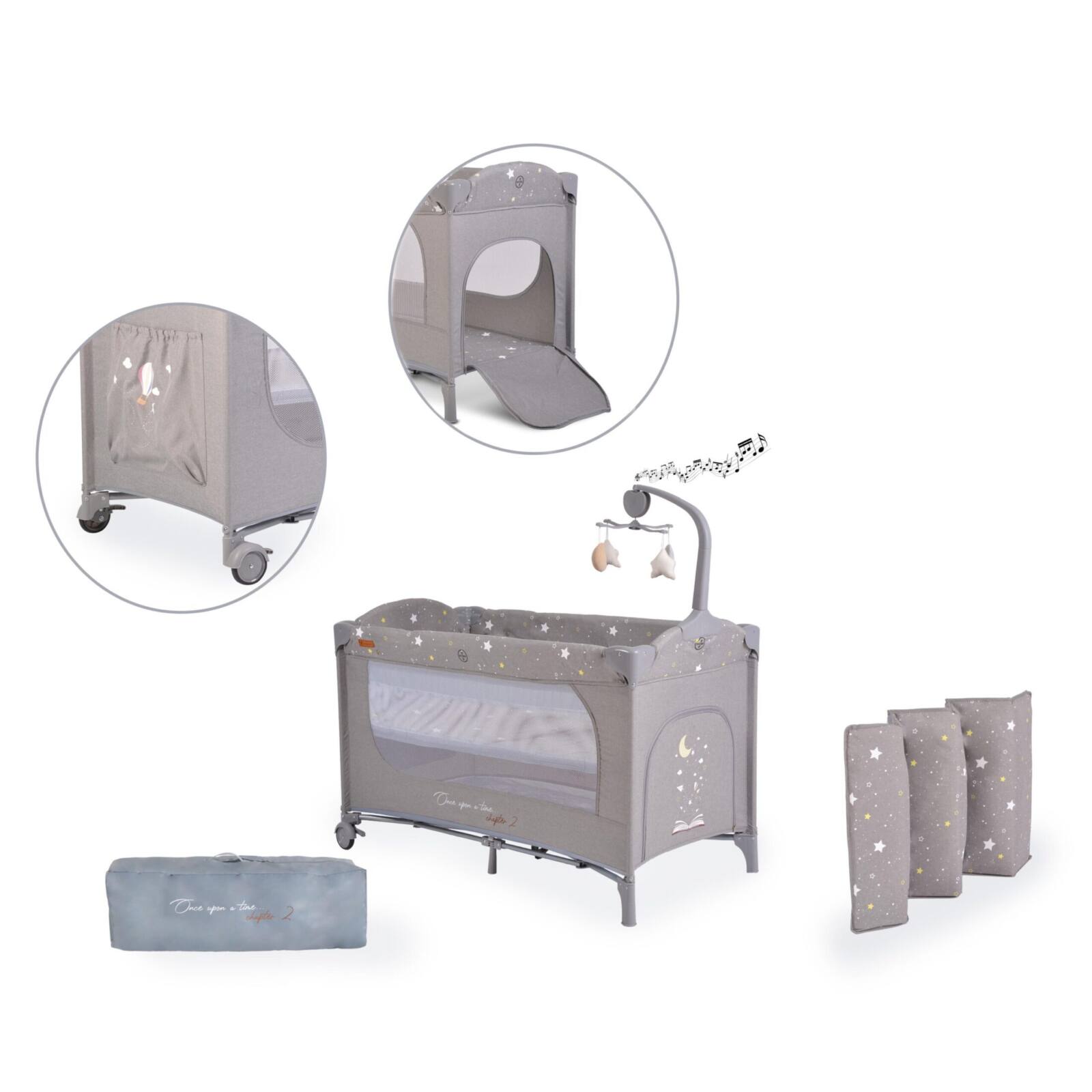 Бебешка кошара сива Once upon a time 2