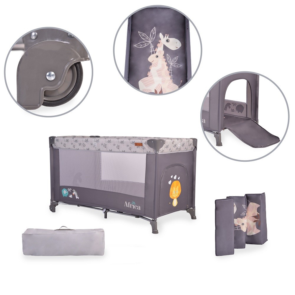 Детска кошара Africa сива