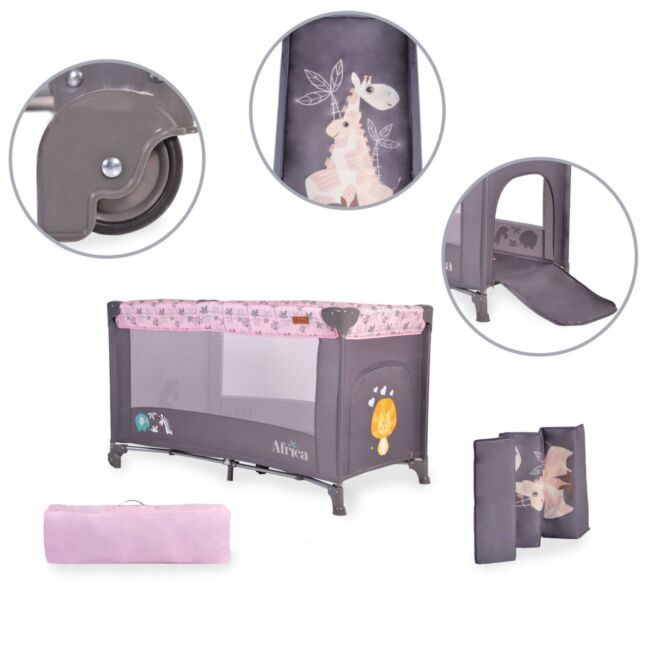 Детска кошара Africa розова