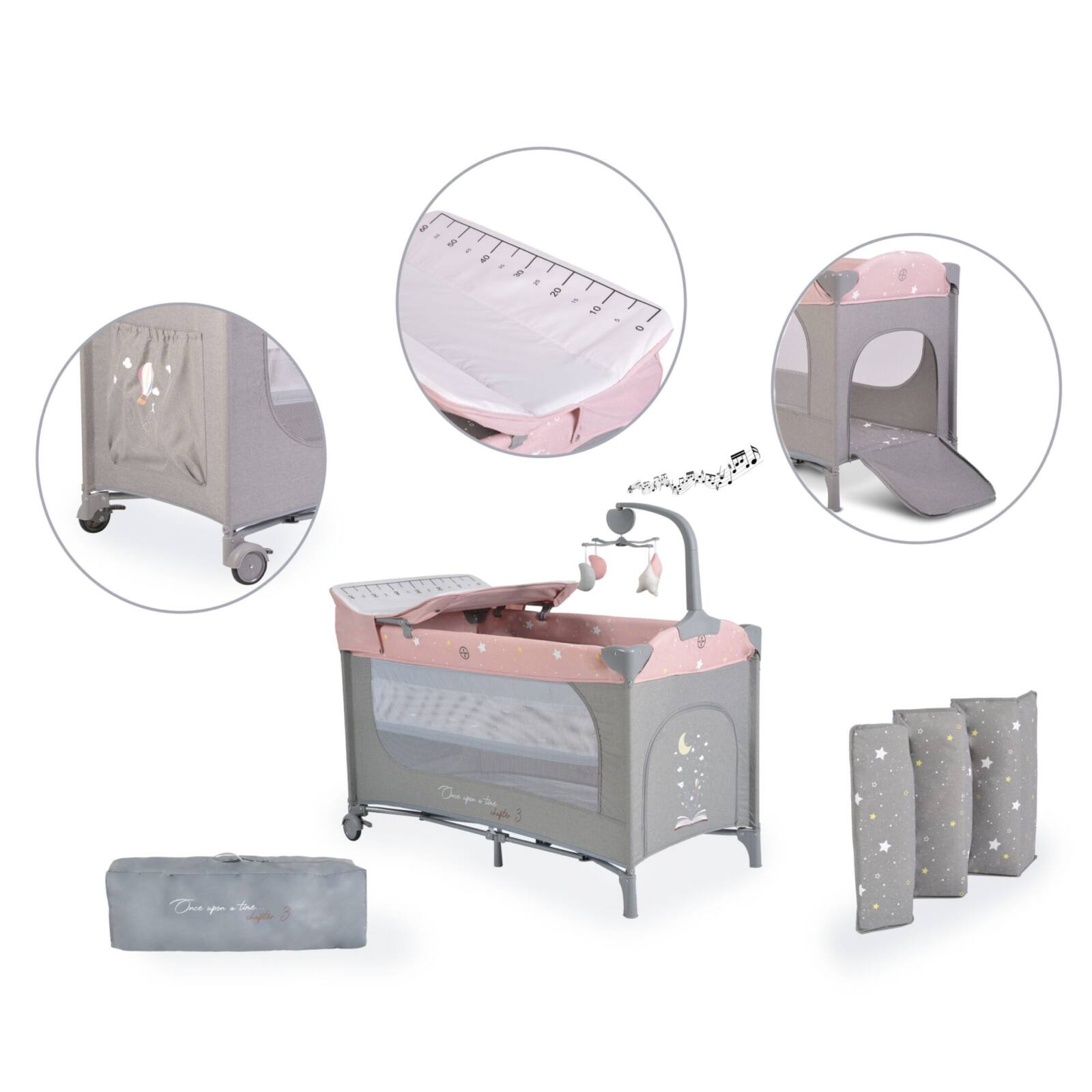 Детска кошара розова Once upon a time 3