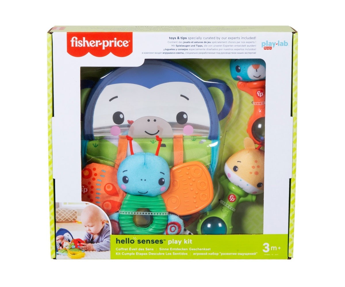 Играчки за бебета Комплект Fisher Price Hello Senses, 3м+