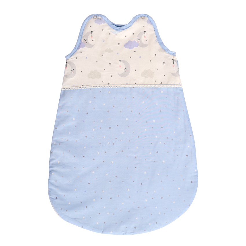 СПАЛЕН ЧУВАЛ ЛЕТЕН СИНЬО ЛУНИ И ЗВЕЗДИ 0-6M