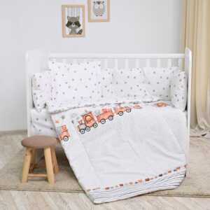 Спален сет ранфорс влакче сиво 5ч.гол.обик.