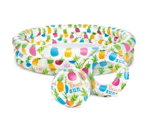 INTEX Надуваем комплект Ананас/Рибки детски басейн, топка и пояс 59469