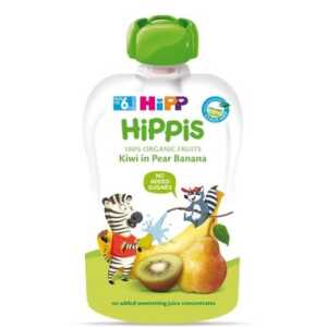 HIPP HIPPIS плодова закуска круша банан киви 6+месеца 100гр 8527