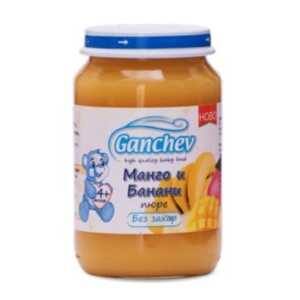 ГАНЧЕВ Пюре Манго и банани 4+месеца 190Г
