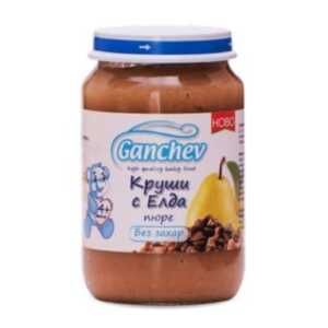 ГАНЧЕВ Пюре Круши с елда 4+месеца 190Г