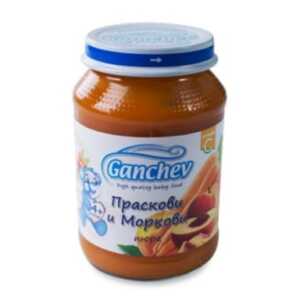 ГАНЧЕВ Пюре праскови и моркови 4+месеца 190Г