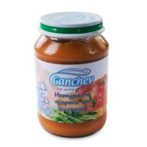 ГАНЧЕВ Пюре натурално асорти от зеленчуци 4+месеца 190Г