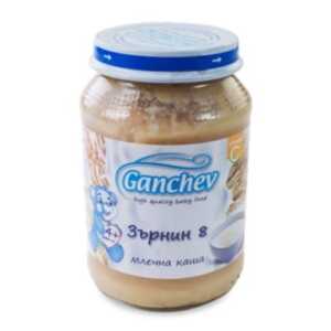 ГАНЧЕВ Млечна каша Зърнин 8 4+месеца 190Г