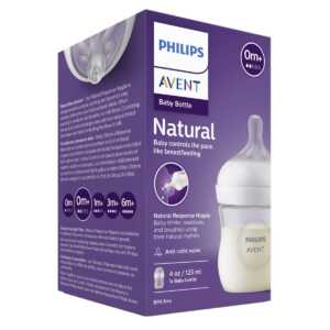 Шише с биберон с поток 2 AVENT Natural Response 125 мл 0м+