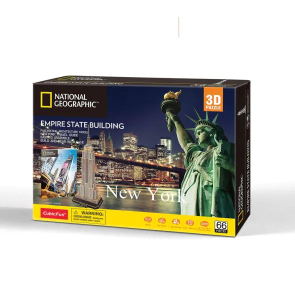 CubicFun 3D Пъзел EMPIRE STATE BUILDING NATIONAL GEOGRAPHIC DS0977h