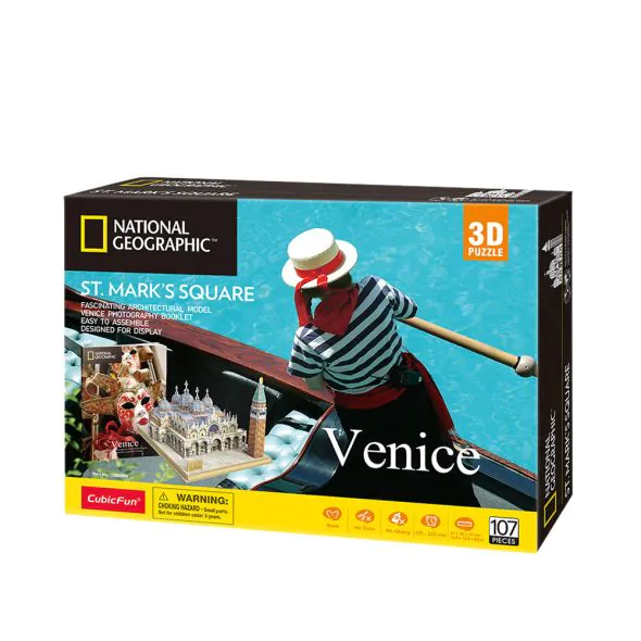 CubicFun 3D Пъзел VENICE ST MARK'S SQUARE NATIONAL GEOGRAPHIC DS0980h