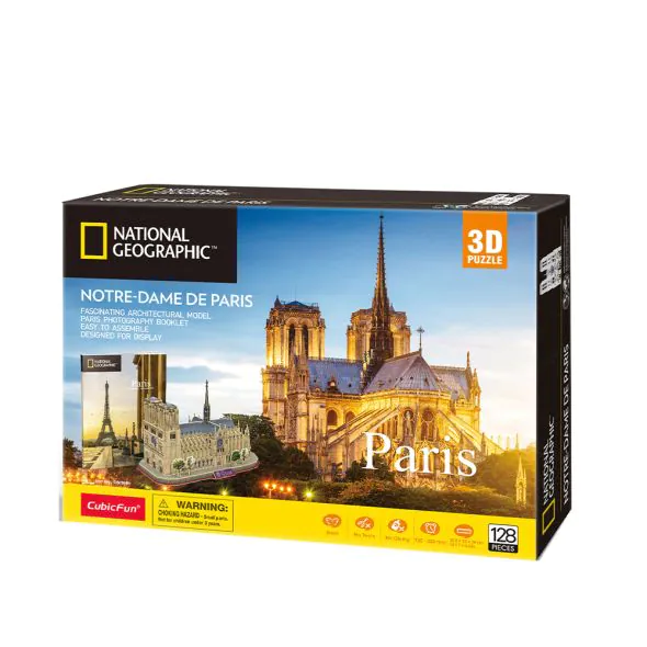 CubicFun 3D Пъзел PARIS NOTRE DAME DE PARIS NATIONAL GEOGRAPHIC DS0986h