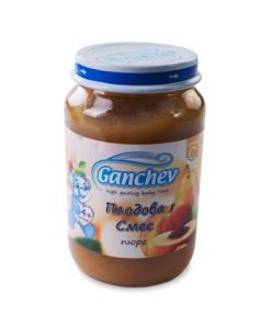 ГАНЧЕВ Пюре плодова смес 4+месеца 190Г