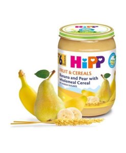 HIPP Каша пълнозърнеста круша и банан 6+месеца 190гр 4830